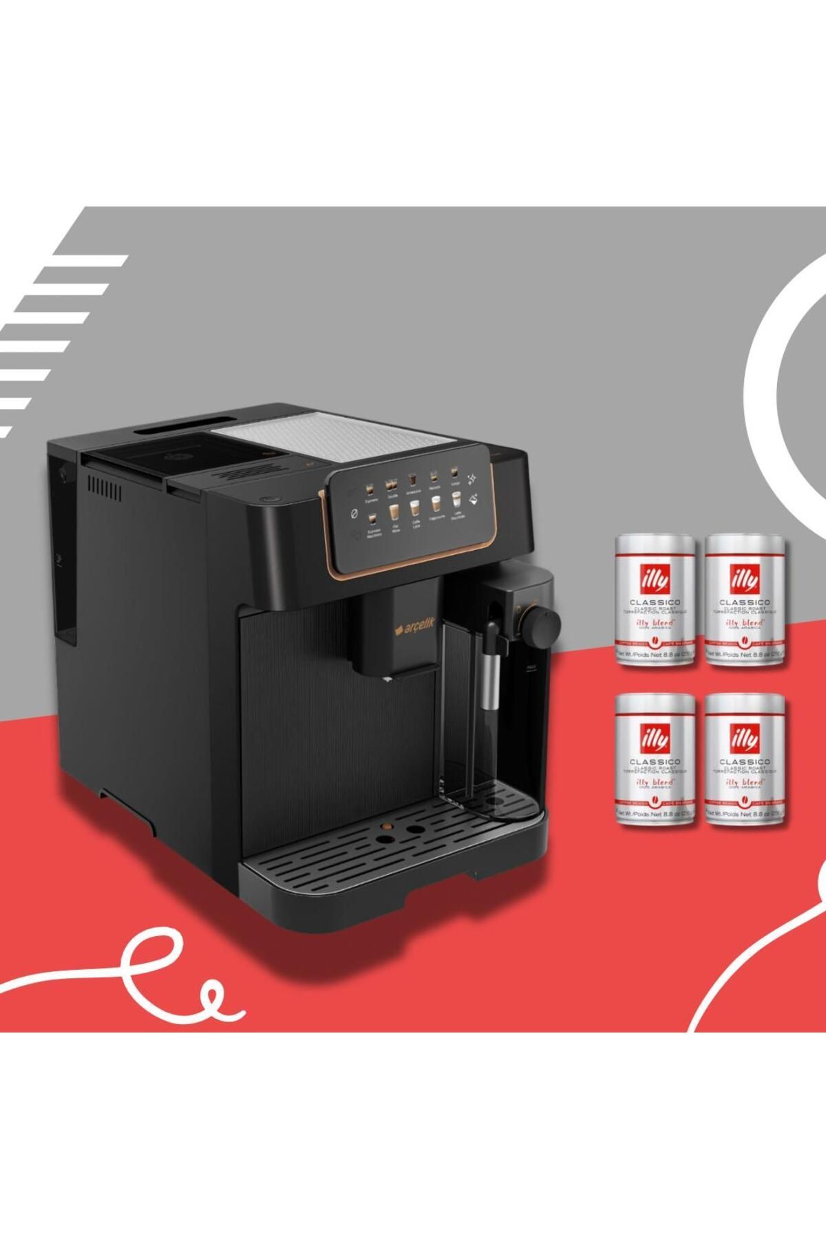 EM 6395 Imperium Barista® Tam Otomatik Espresso Makinesi ve 4 ADET ILLY KAHVE HEDİYELİ